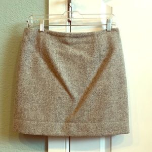 Wool mini skirt